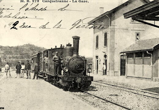 Carqueiranne - La gare et le train - via cparama